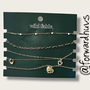 Bundle Sale 3 for $15 | Wild Fable Necklace Set – 5 Gold Tone Designs